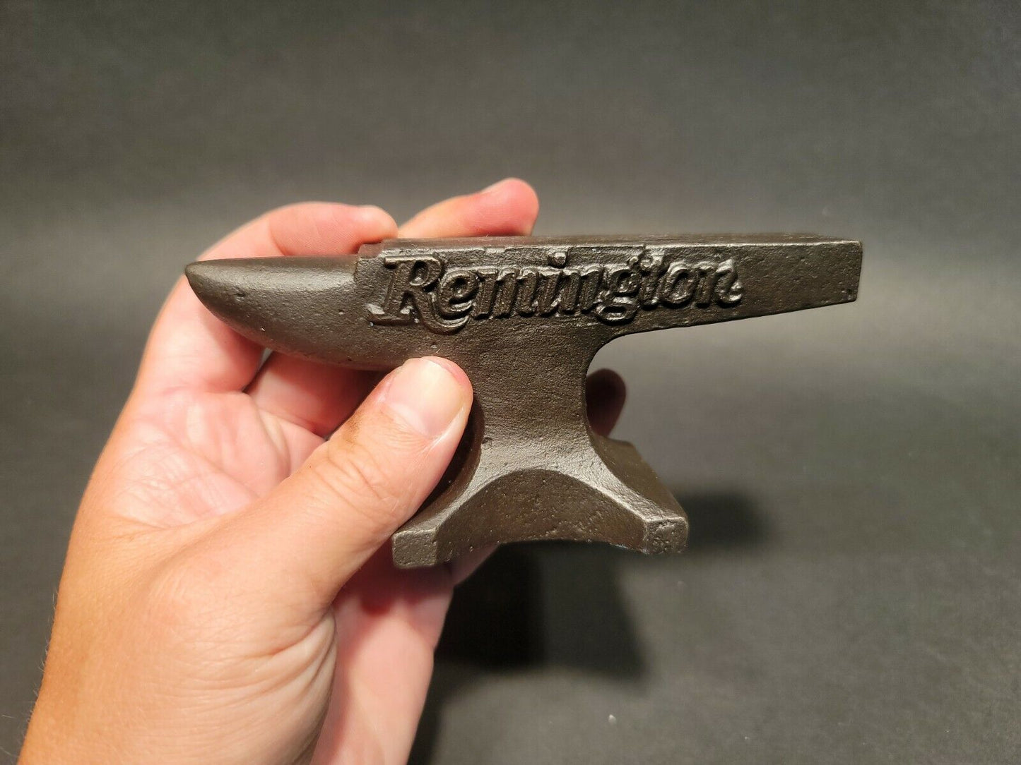 Vintage Antique Style Cast Iron "Remington" Miniature Anvil