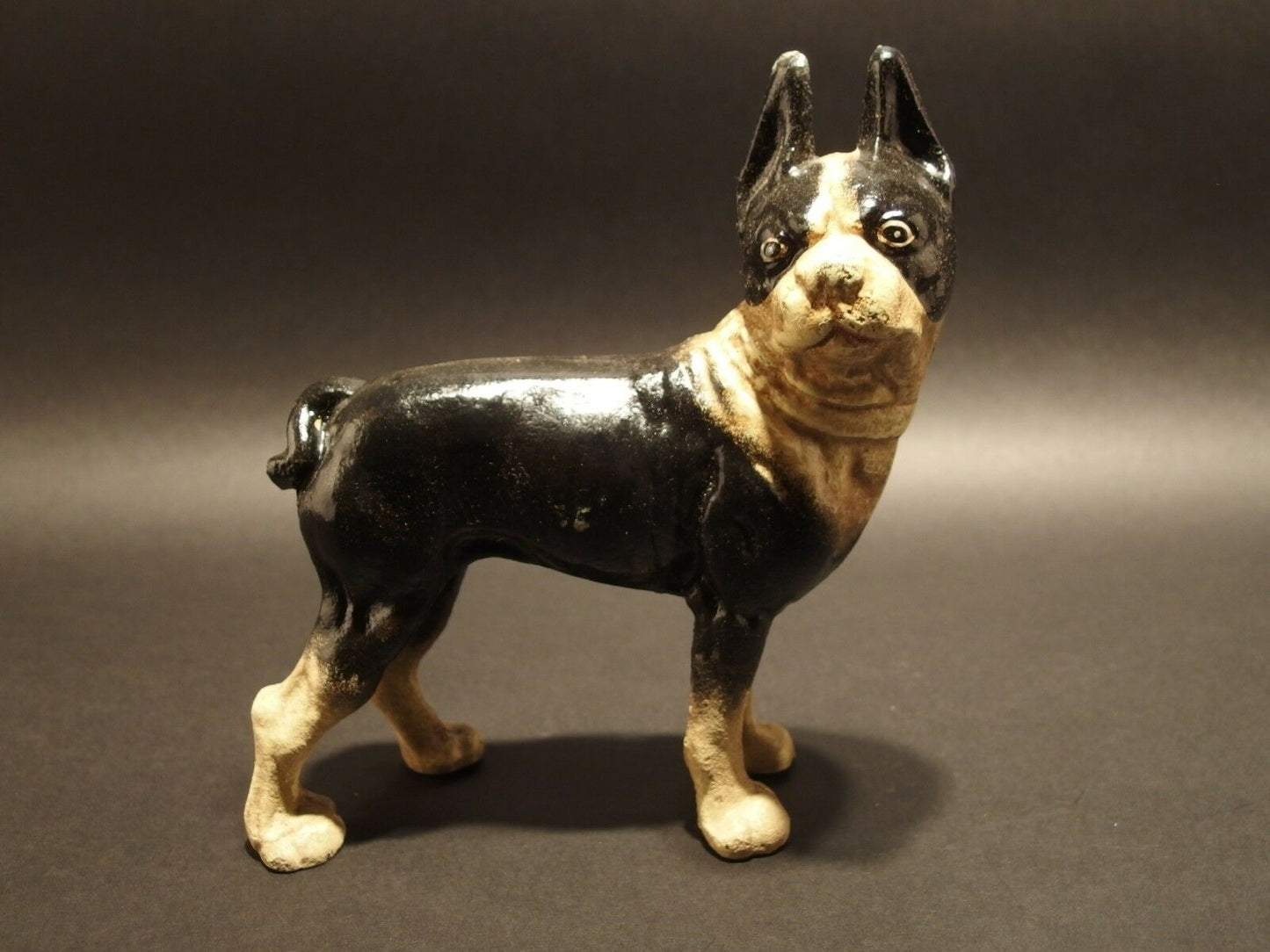 Antique Style Miniature Cast Iron Pug Dog Statue - Early Home Decor