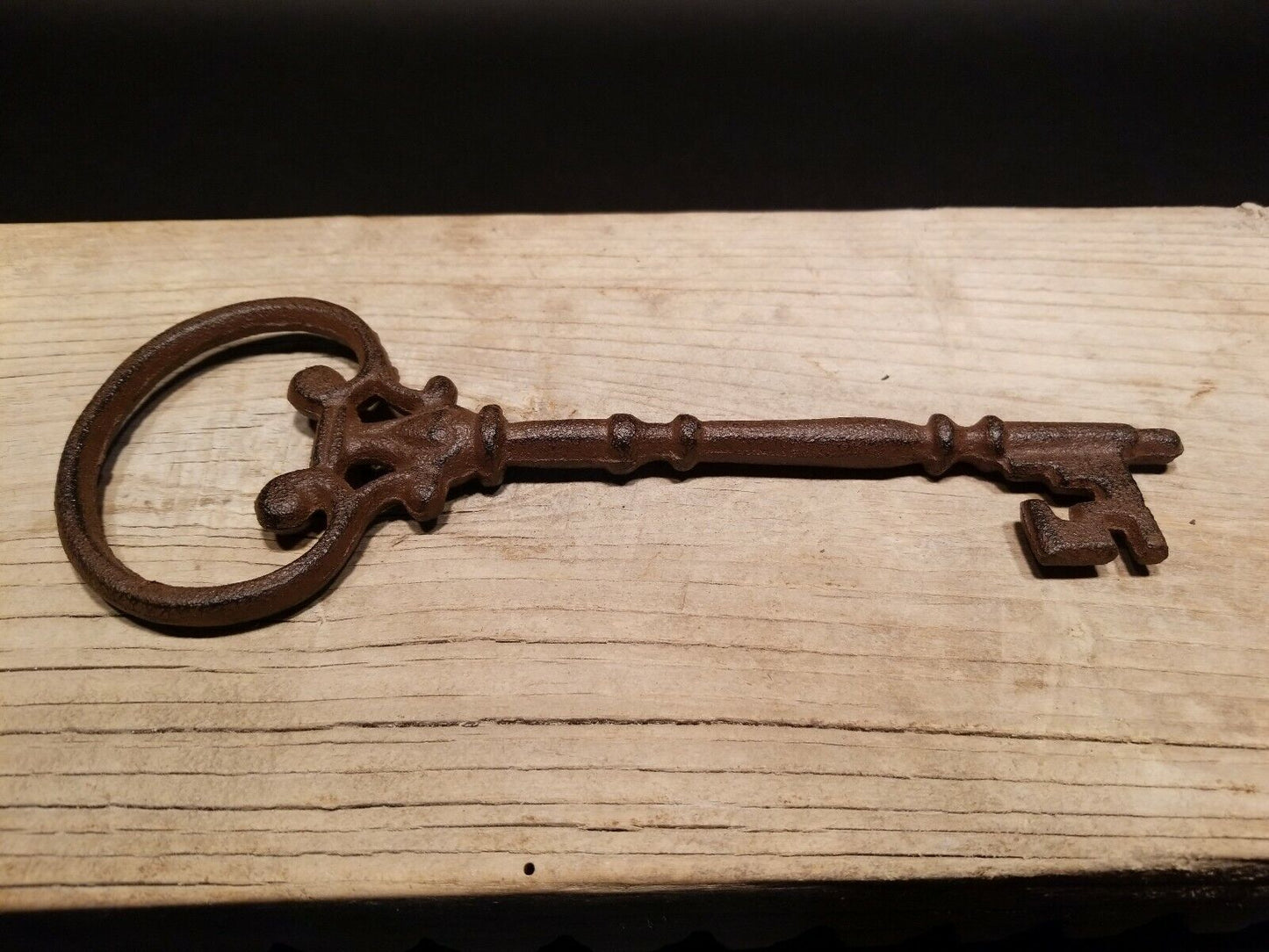 Antique Vintage Style Cast Iron Large Skeleton Key