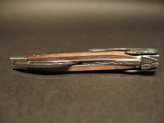 Laguiole Corkscrew with Walnut Wood Handles Vintage Style - Early Home Decor