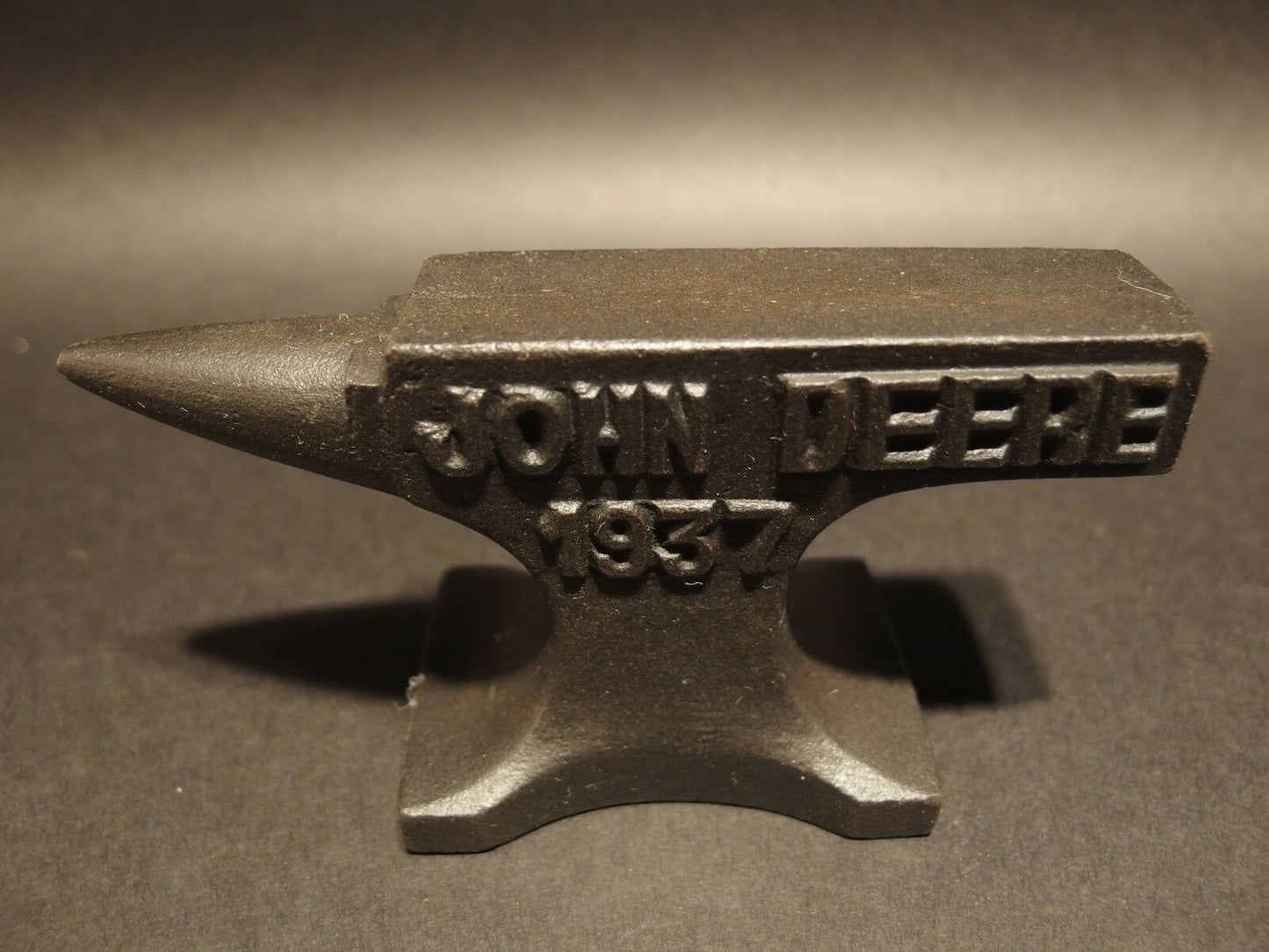 Vintage Antique Style Cast Iron 1937 John Deere Anvil - Early Home Decor