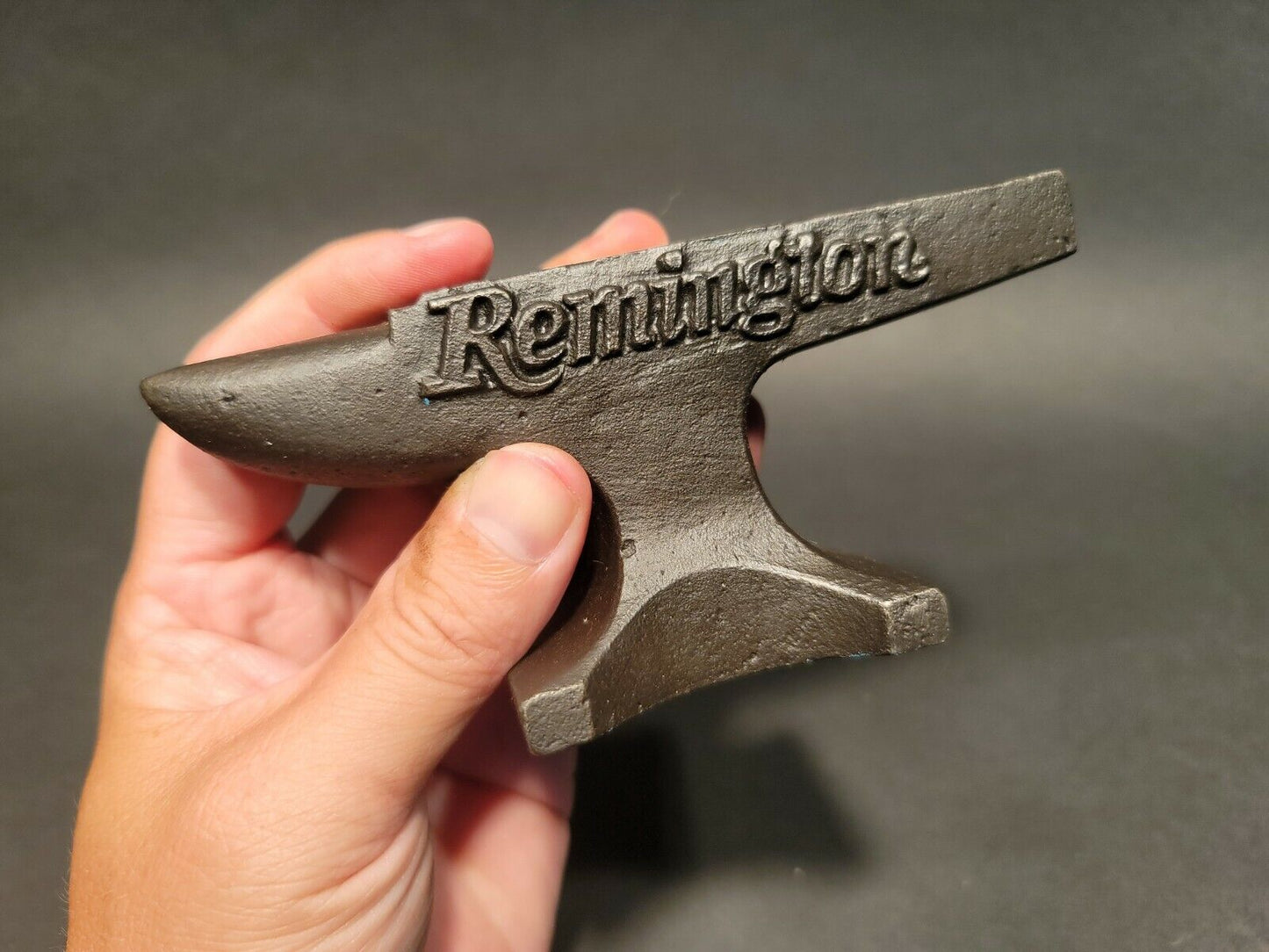 Vintage Antique Style Cast Iron "Remington" Miniature Anvil