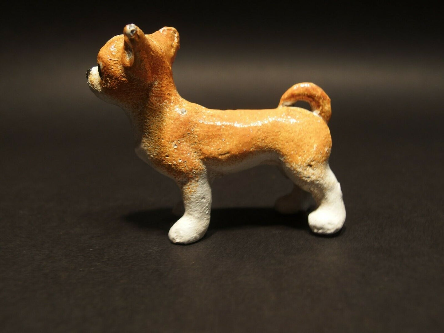 Antique Style Miniature Cast Iron Chihuahua  Dog - Early Home Decor