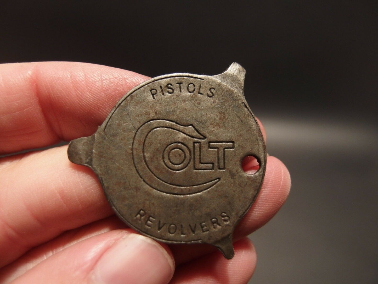 Antique Vintage Style Colt Firearms Screw Driver Key chain - Early Home Decor