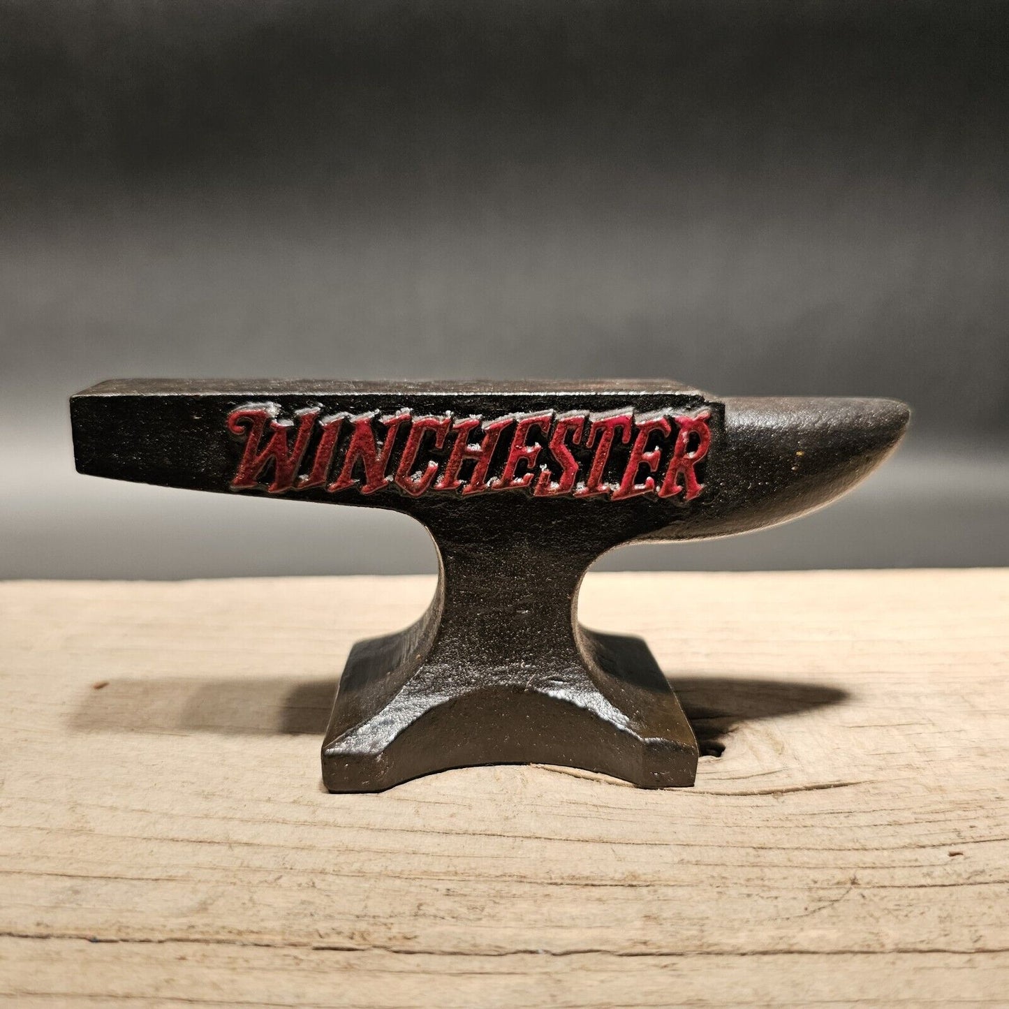 Vintage Antique Style Cast Iron "Winchester" Miniature Anvil