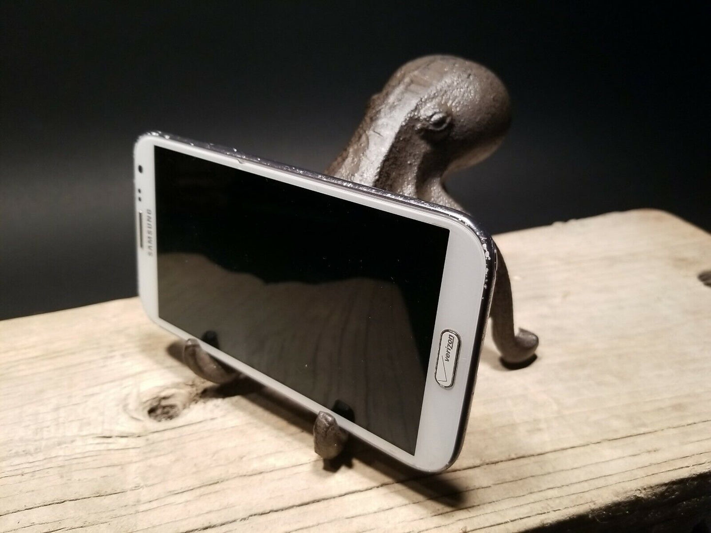 Cast Iron Octopus Phone Stand Paperweight