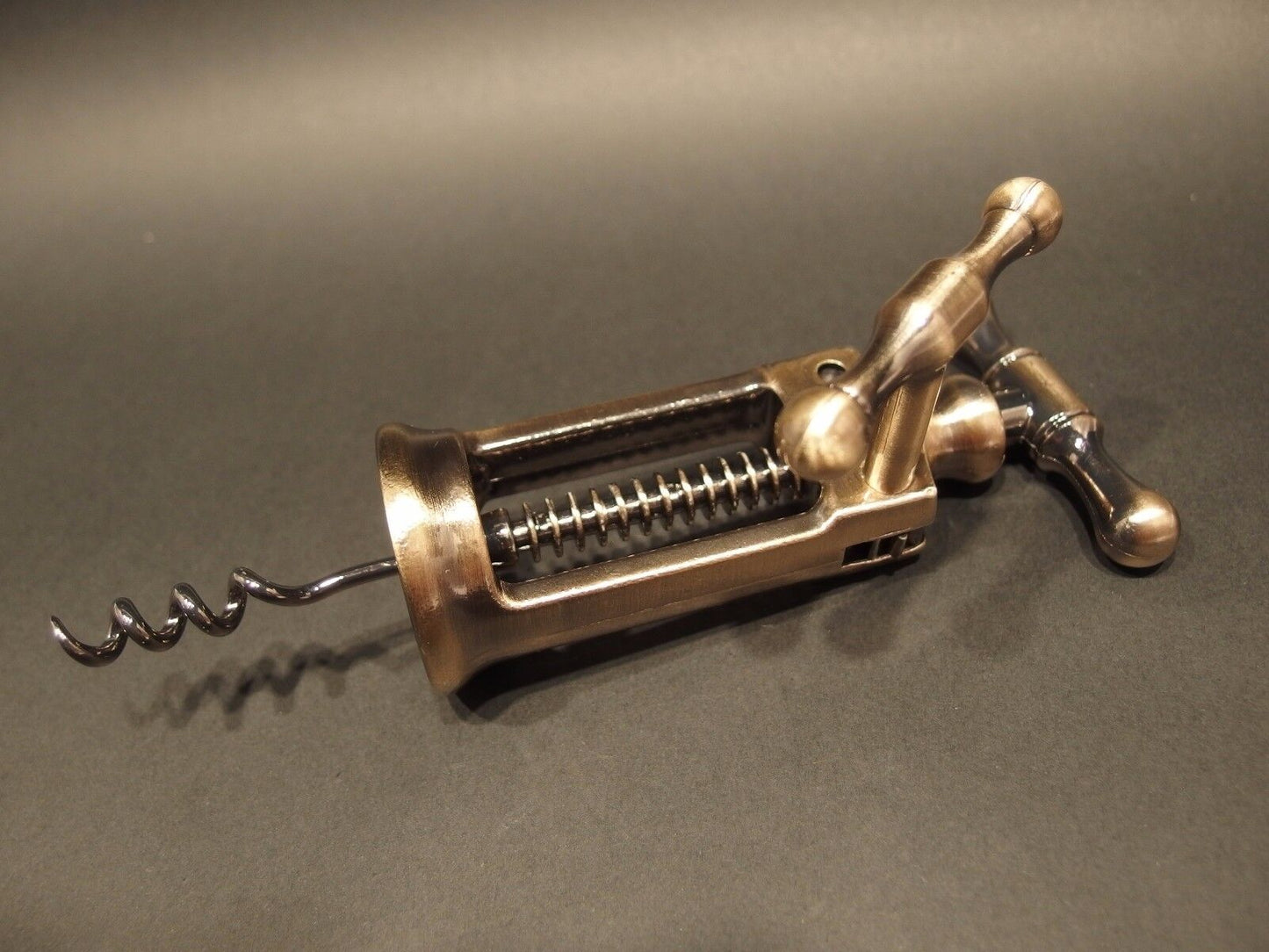 Antique Vintage Style Rack & Pinion Kings Corkscrew Wine Bottle Opener Gift