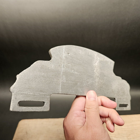 Antique Vintage Style Aluminum Hollywood License Plate Fob Topper