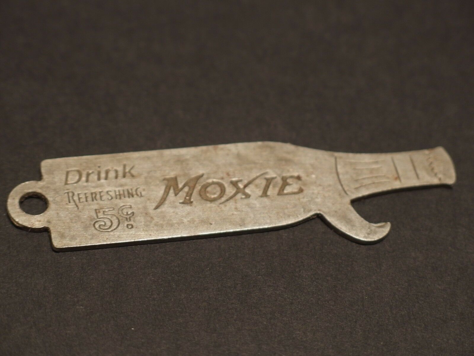 Antique Vintage Style Moxie Bottle Opener - Early Home Decor
