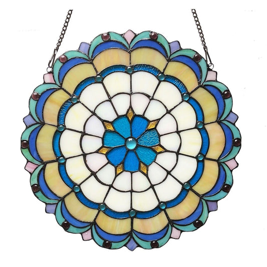 18" Stained Glass Window Hanging Panel Suncatcher