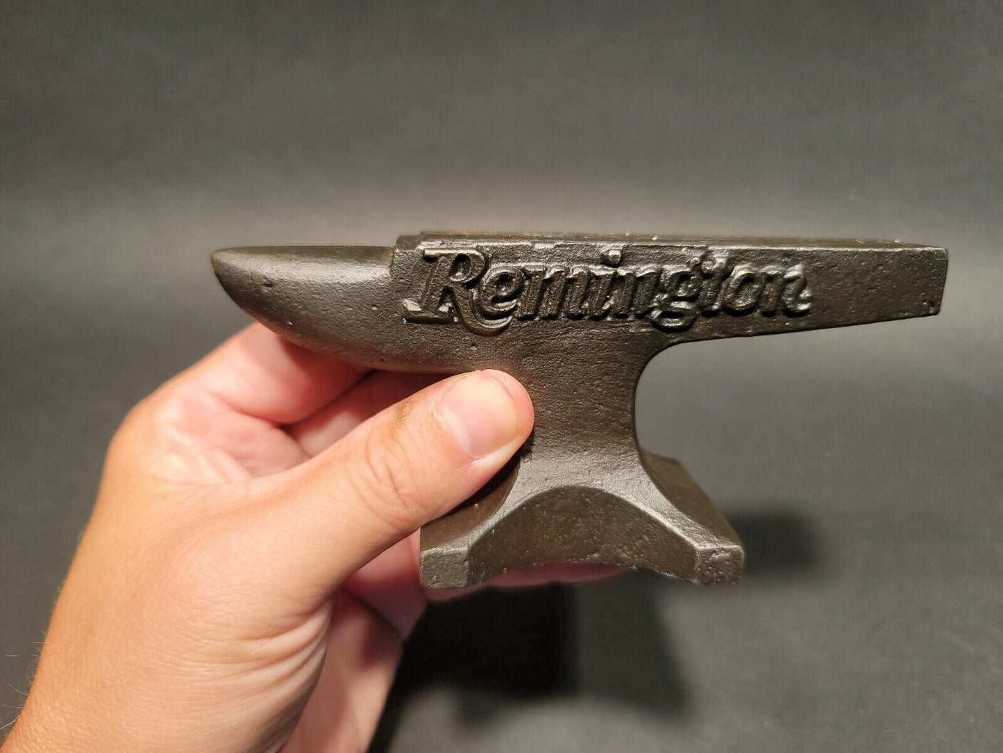 Vintage Antique Style Cast Iron "Remington" Miniature Anvil