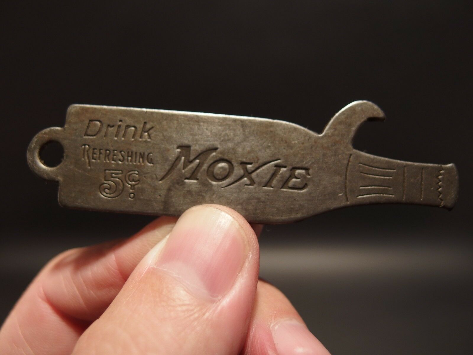 Antique Vintage Style Moxie Bottle Opener - Early Home Decor