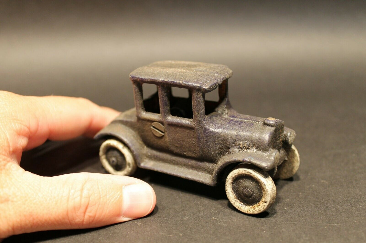 Antique Vintage Style Cast Iron Sedan Toy Car - Early Home Decor