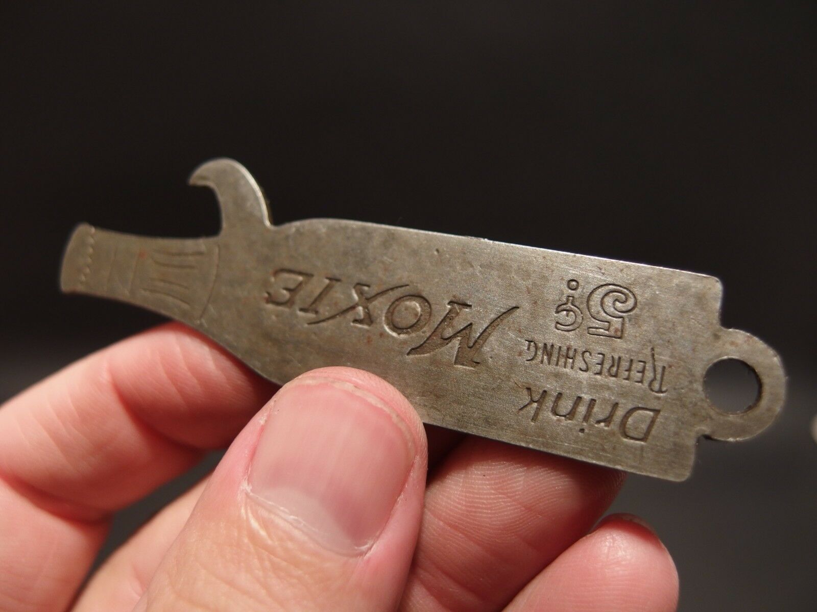 Antique Vintage Style Moxie Bottle Opener - Early Home Decor