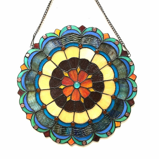 18" Stained Glass Window Hanging Panel Suncatcher