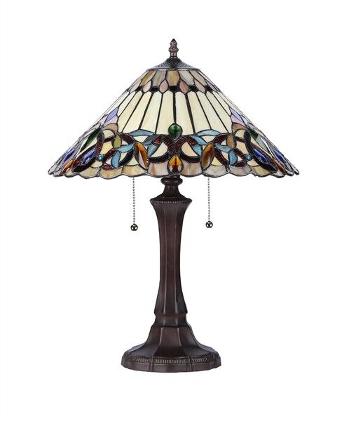 21.9" Stained Glass Table Lamp
