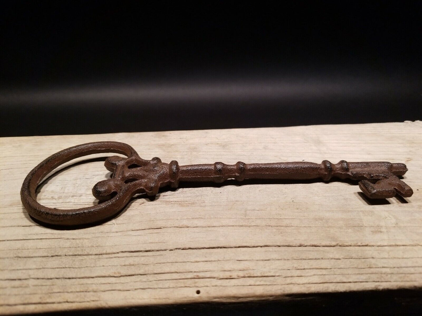 Antique Vintage Style Cast Iron Large Skeleton Key