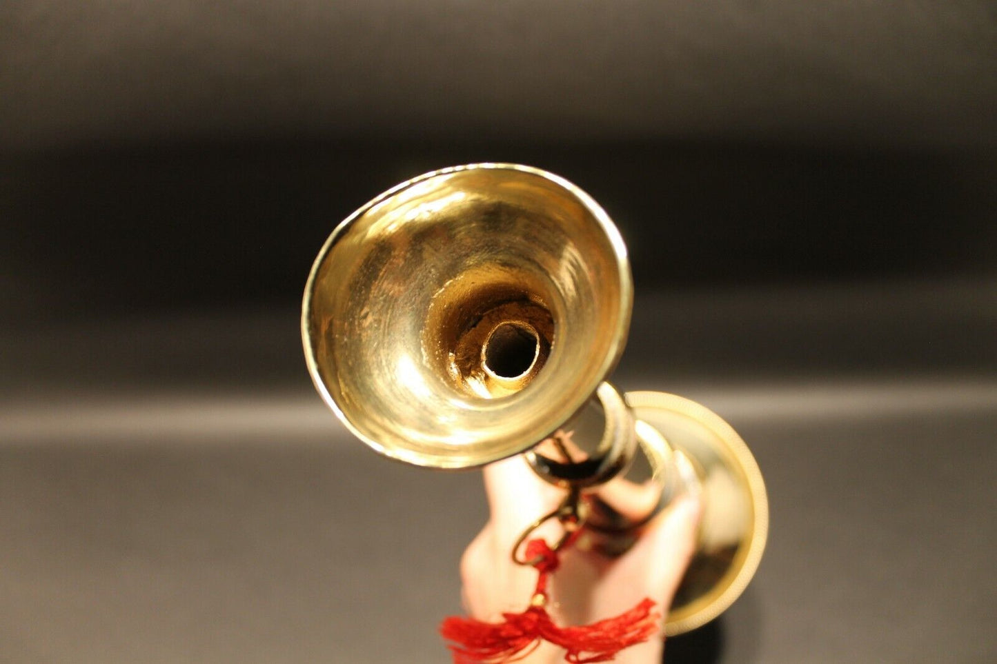 Antique Vintage Style Heavy Brass Fireman Presentation Speaking Trumpet