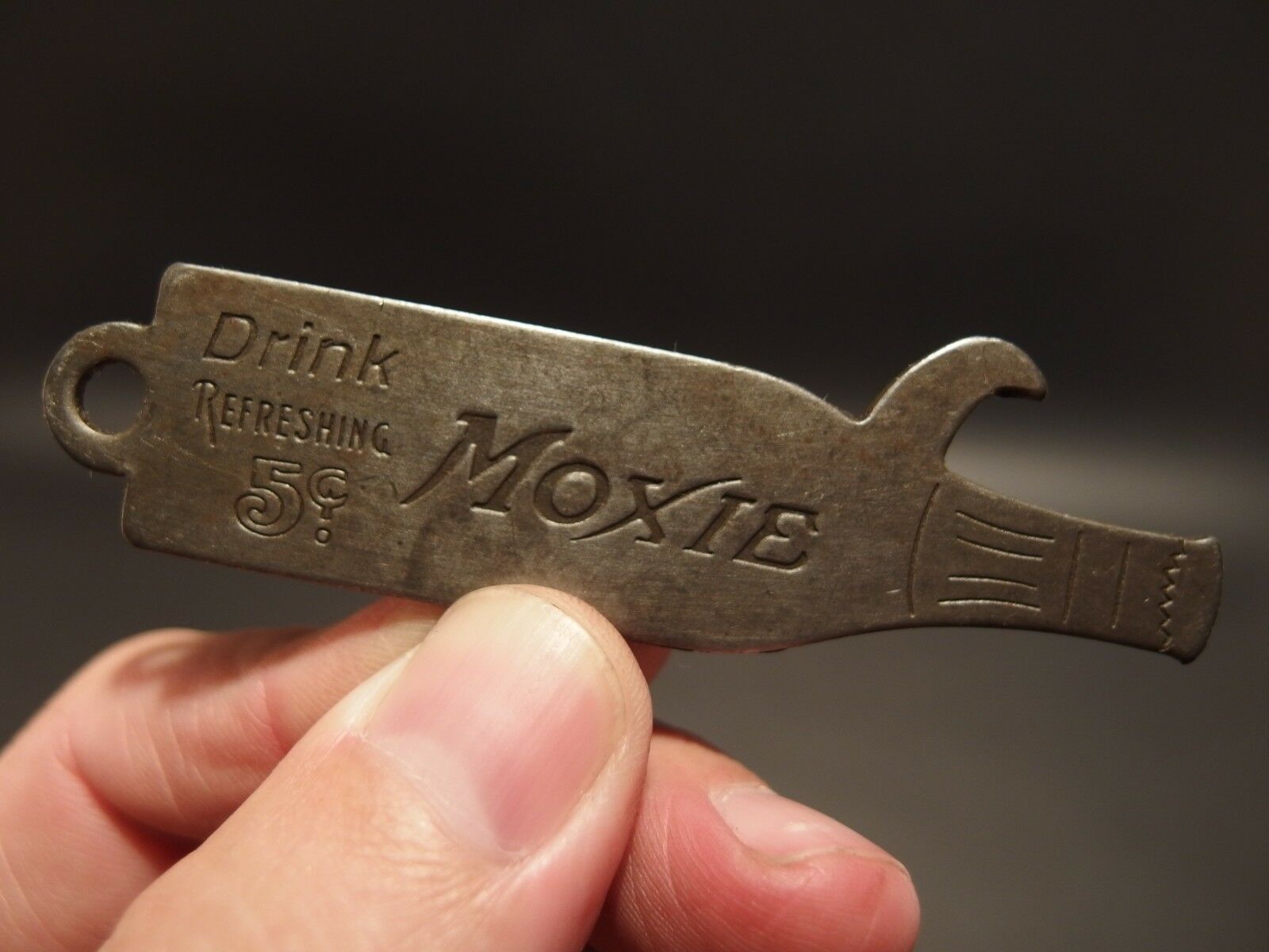 Antique Vintage Style Moxie Bottle Opener - Early Home Decor