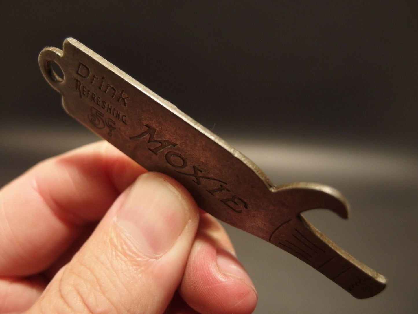 Antique Vintage Style Moxie Bottle Opener - Early Home Decor
