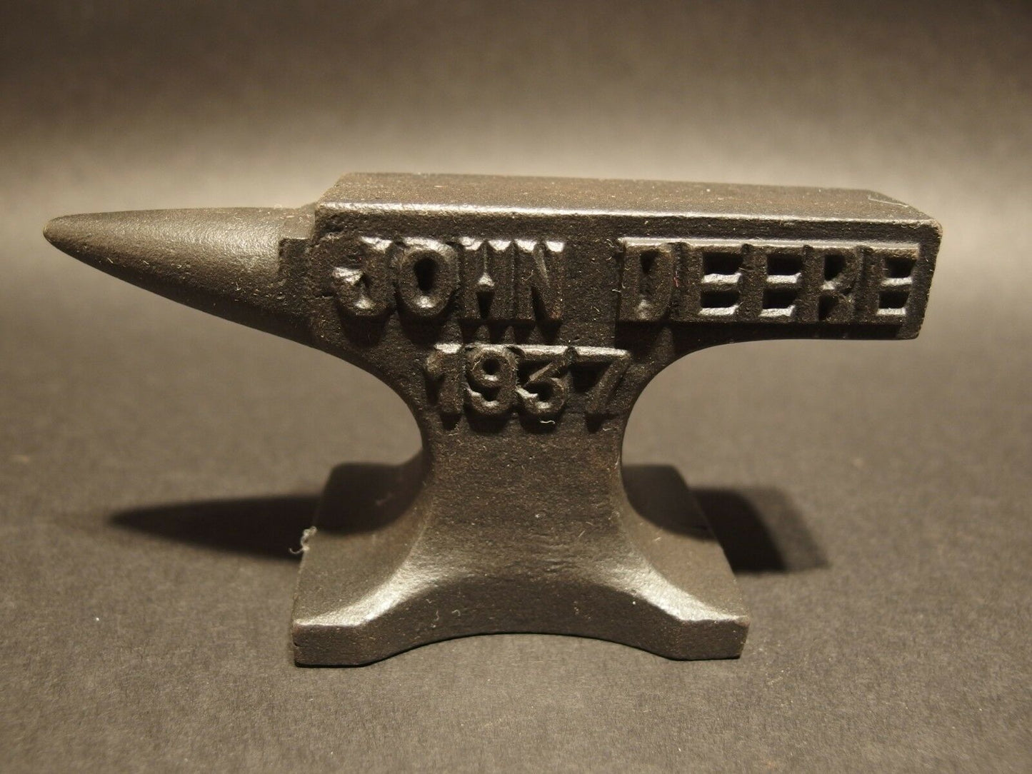 Vintage Antique Style Cast Iron 1937 John Deere Anvil - Early Home Decor