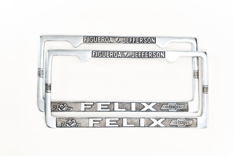 Felix License Plate Frames - 1930'S
