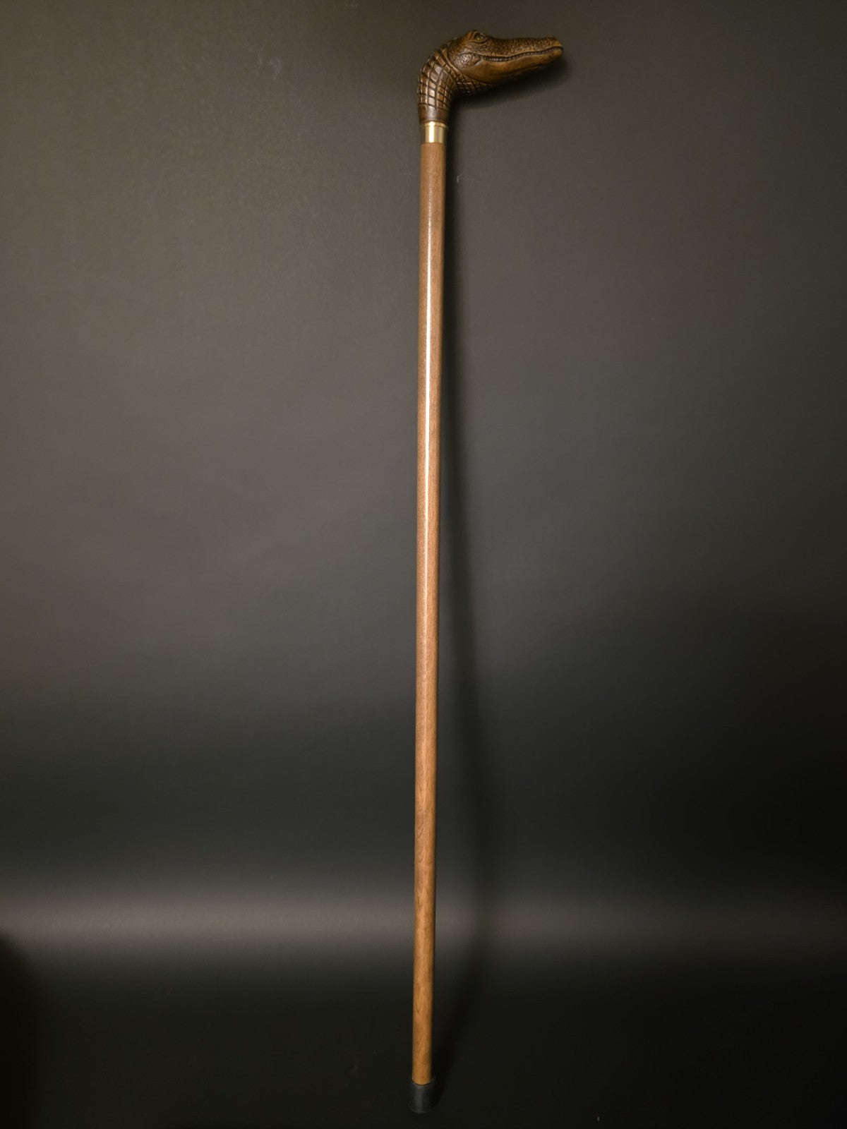 36" Antique Style Gator Head Walking Stick Cane