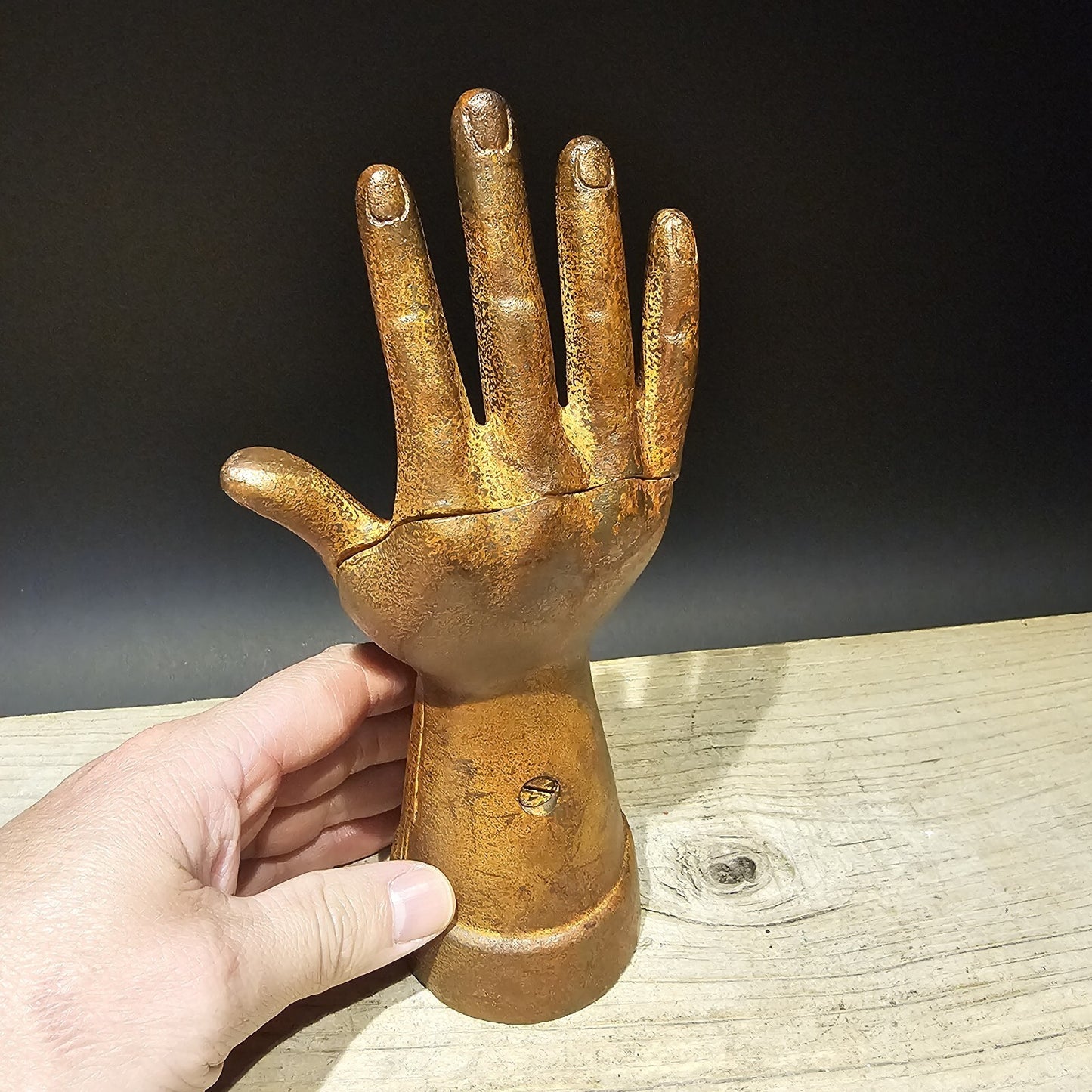 Vintage Antique Style Cast Iron Coca Cola Hand Coin Bank