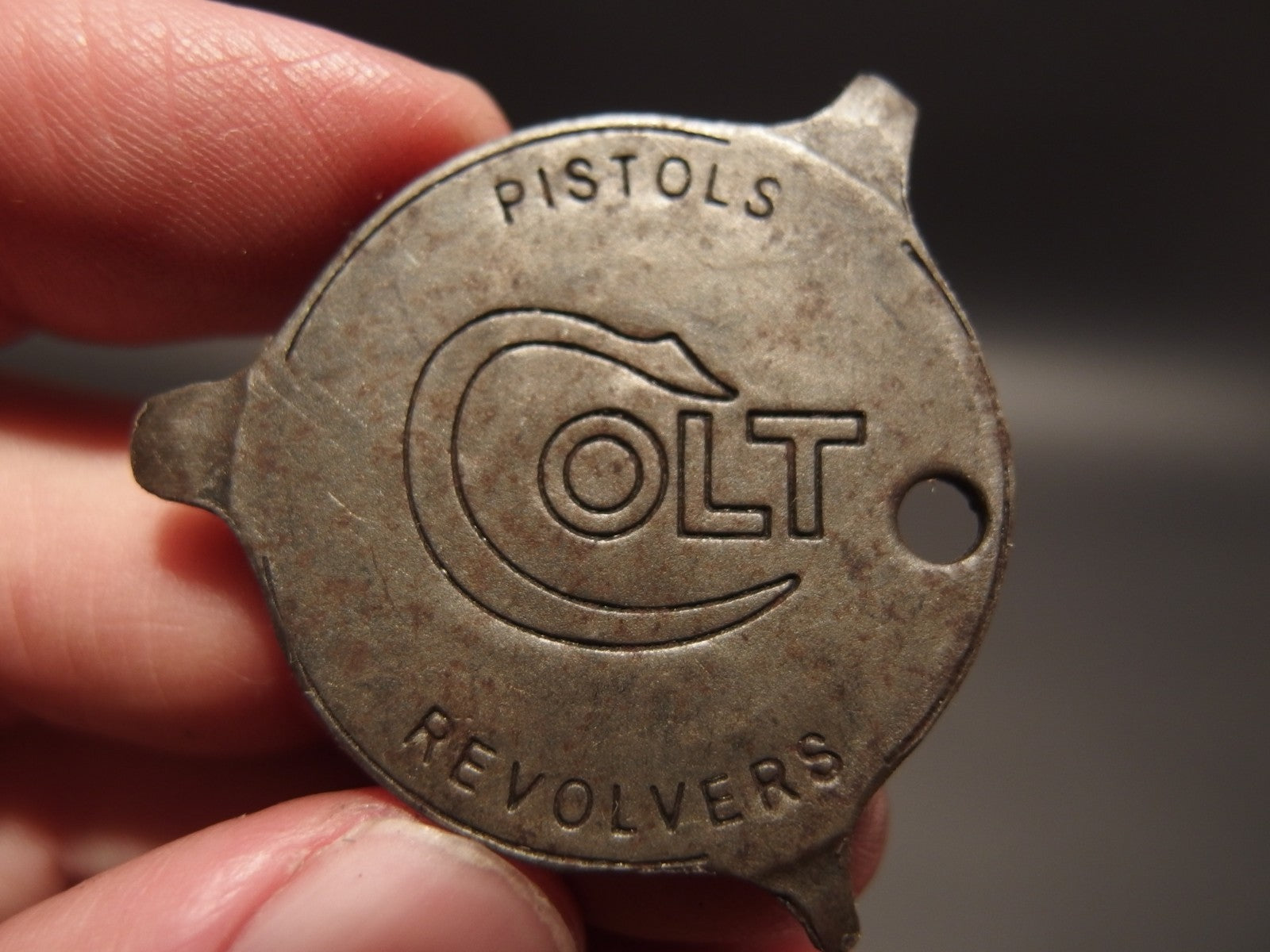 Antique Vintage Style Colt Firearms Screw Driver Key chain