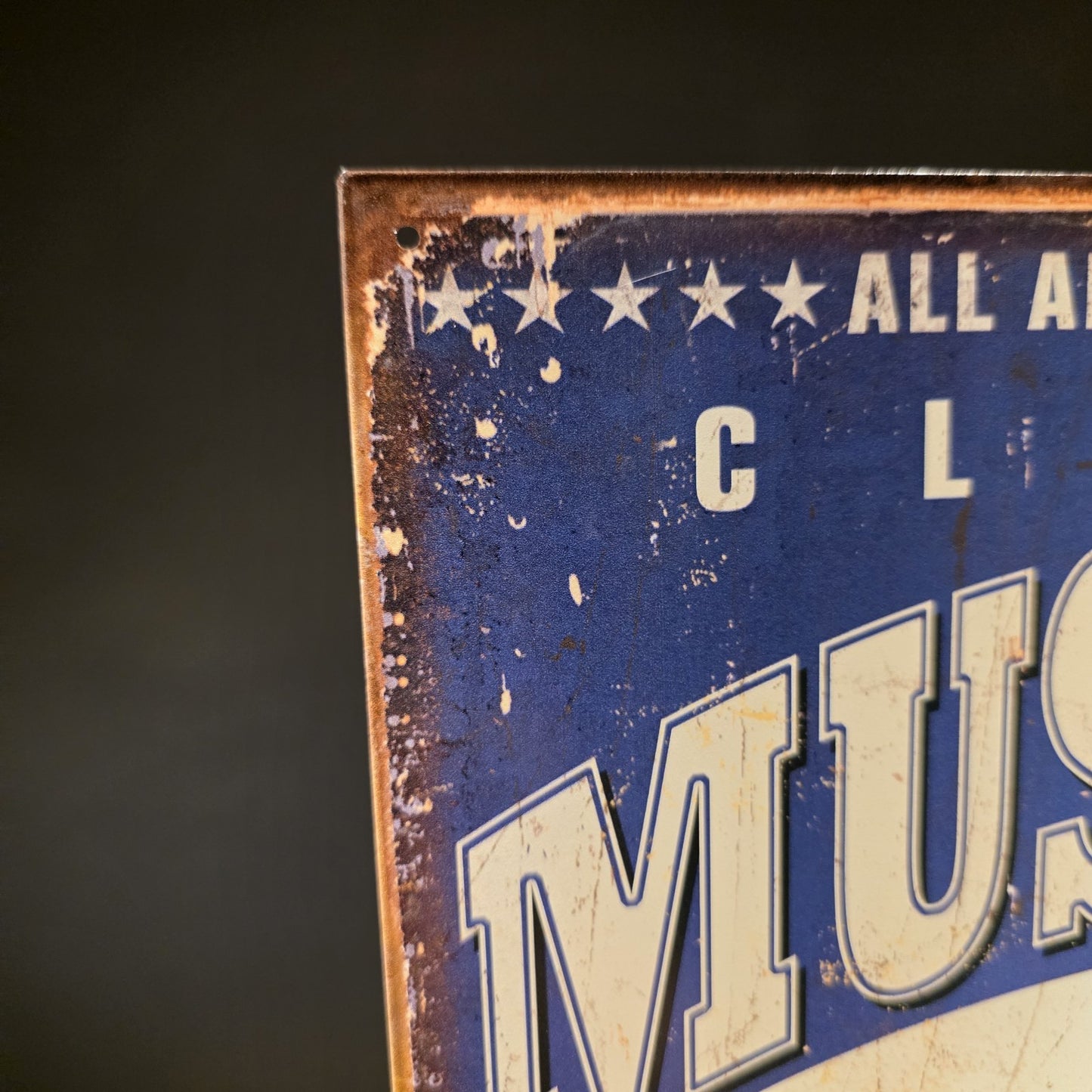 Vintage Style Ford Mustang Classic Tin Metal Sign American Muscle Car Garage