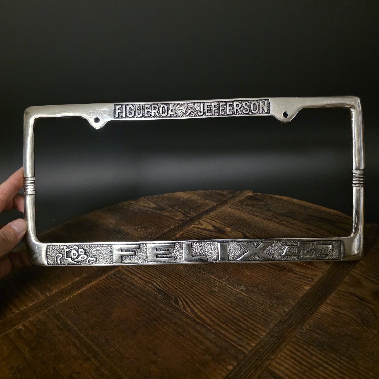 Felix Chevrolet License Plate Frame – Figueroa Jefferson Los Angeles