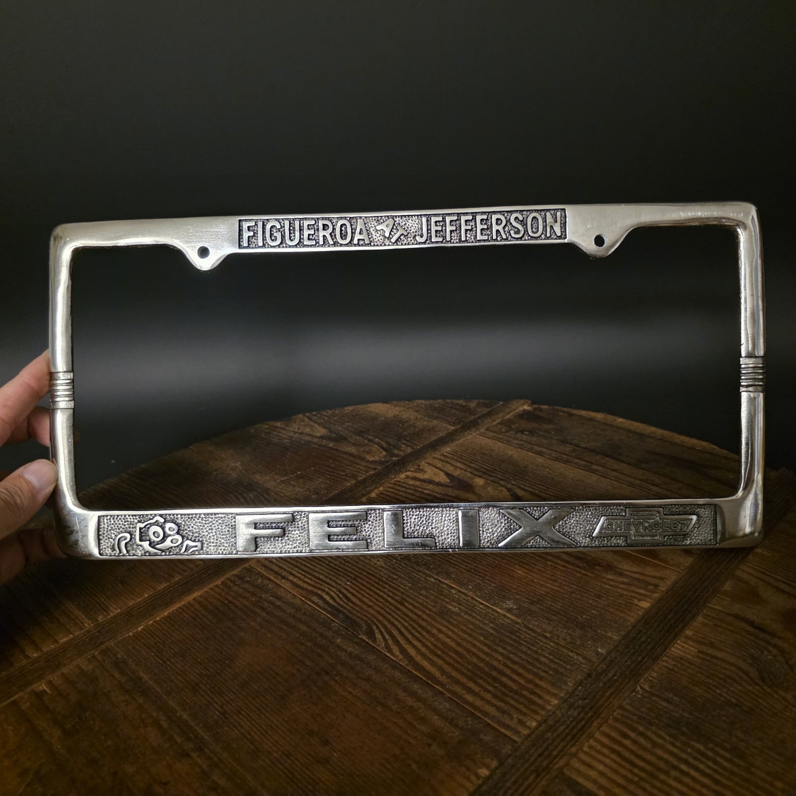 Felix Chevrolet License Plate Frame – Figueroa Jefferson Los Angeles