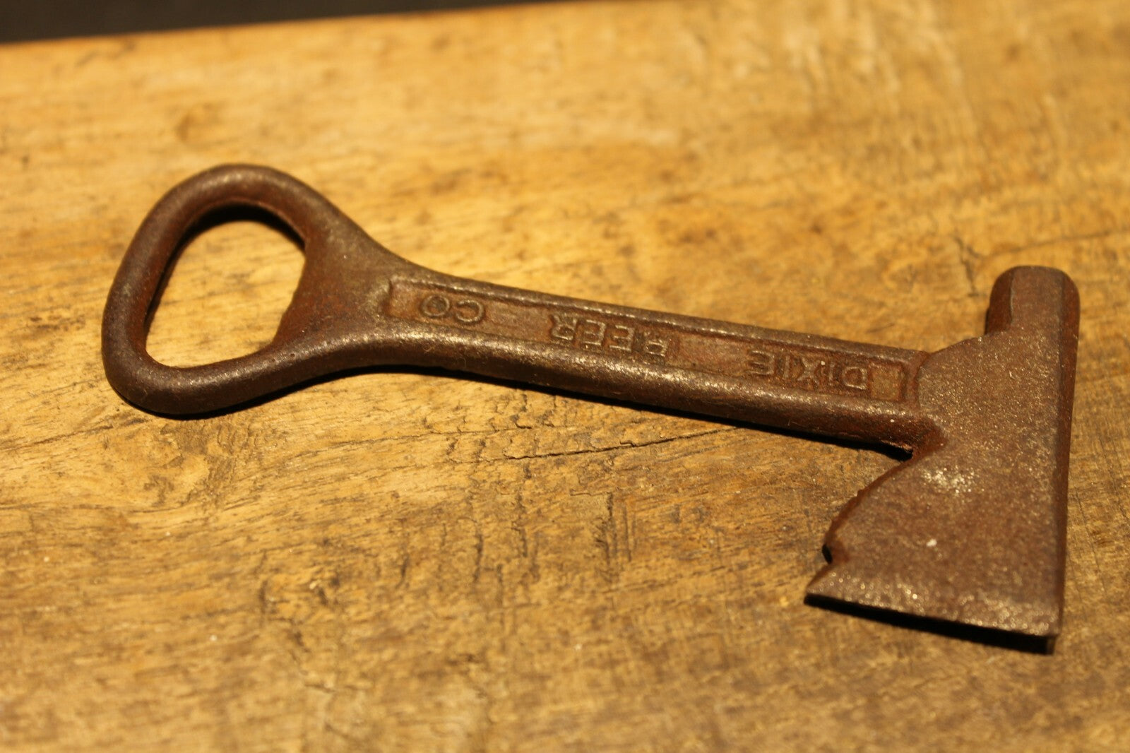 Antique Vintage Style Cast Iron Dixie Beer Bottle Opener Fireman Axe Hatchet