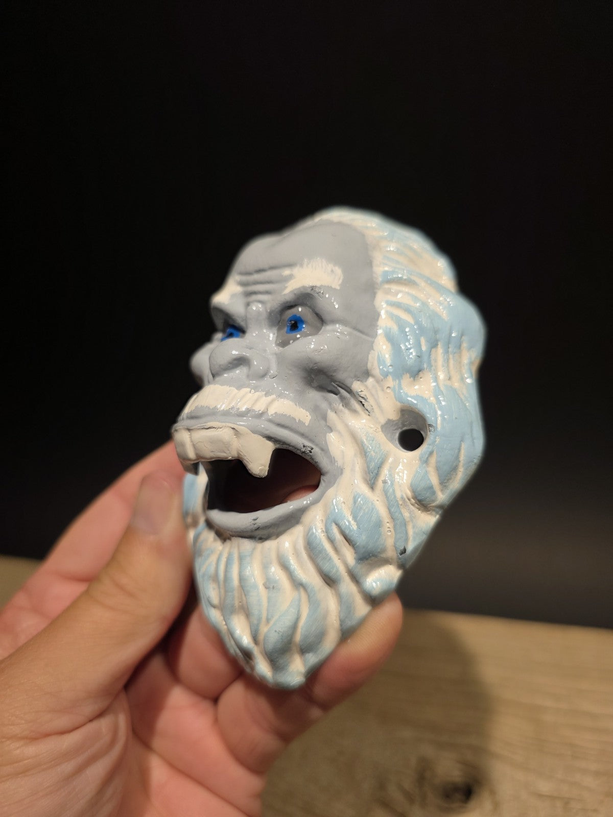 Antique Vintage Style Cast Iron Yeti Sasquatch Wall mount Bottle Opener
