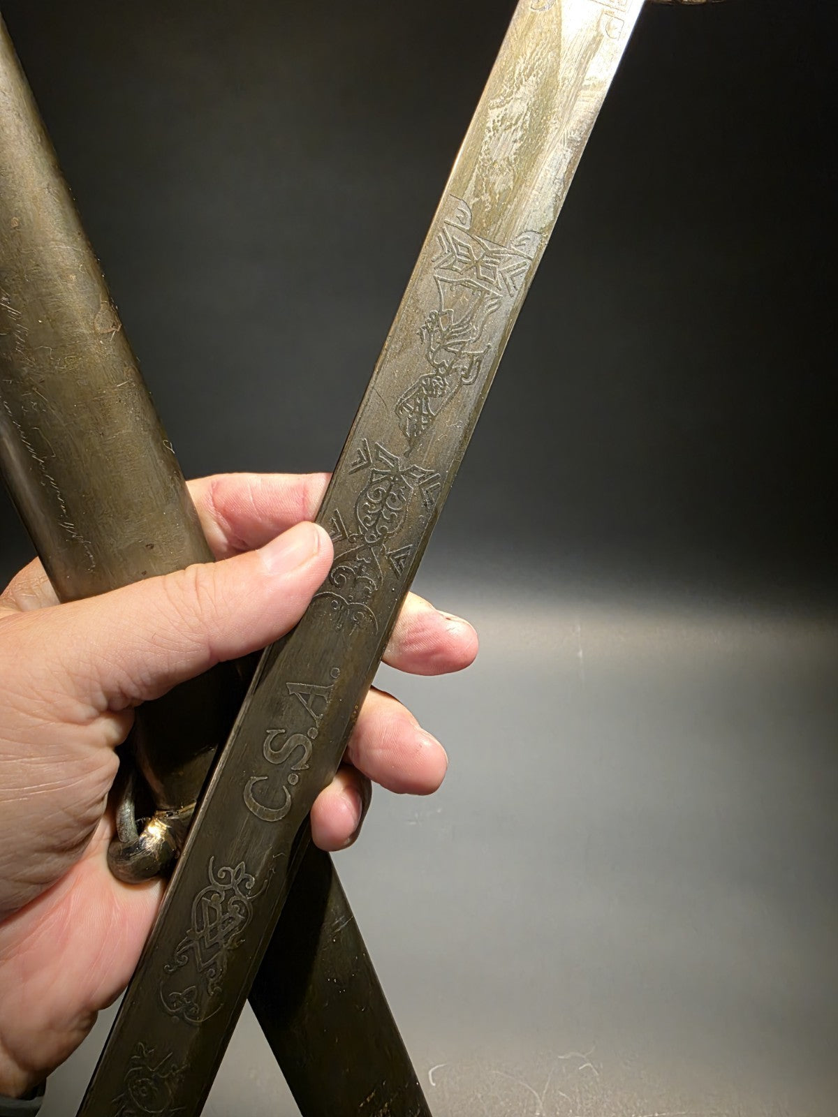 40" Antique-Style 1850 Confederate Civil War Sword