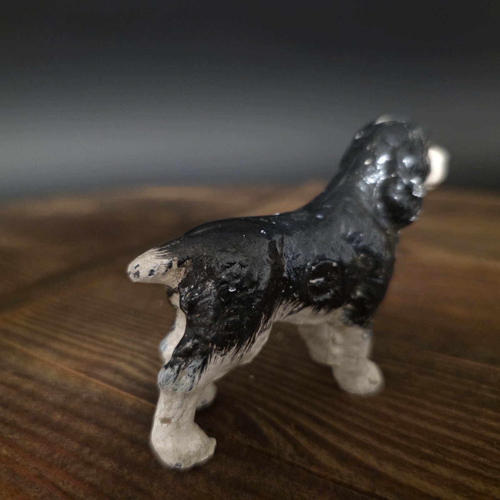 Vintage Antique Style Miniature Cast Iron King Charles Spaniel Dog Figurine Dog