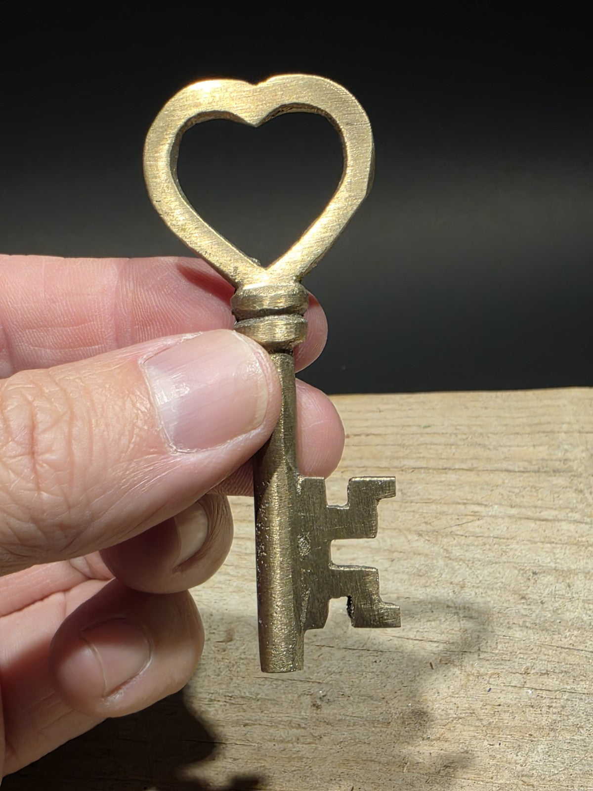 3" Antique Style Brass Skeleton Key