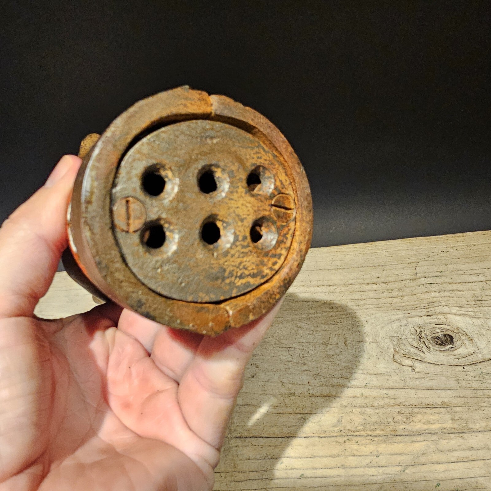 Vintage Antique Style Cast Iron Coca Cola Hand Coin Bank