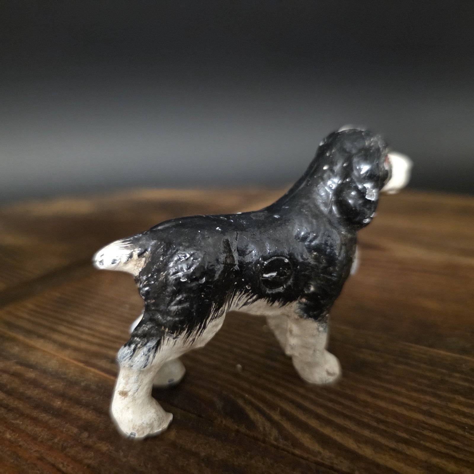 Vintage Antique Style Miniature Cast Iron King Charles Spaniel Dog Figurine Dog