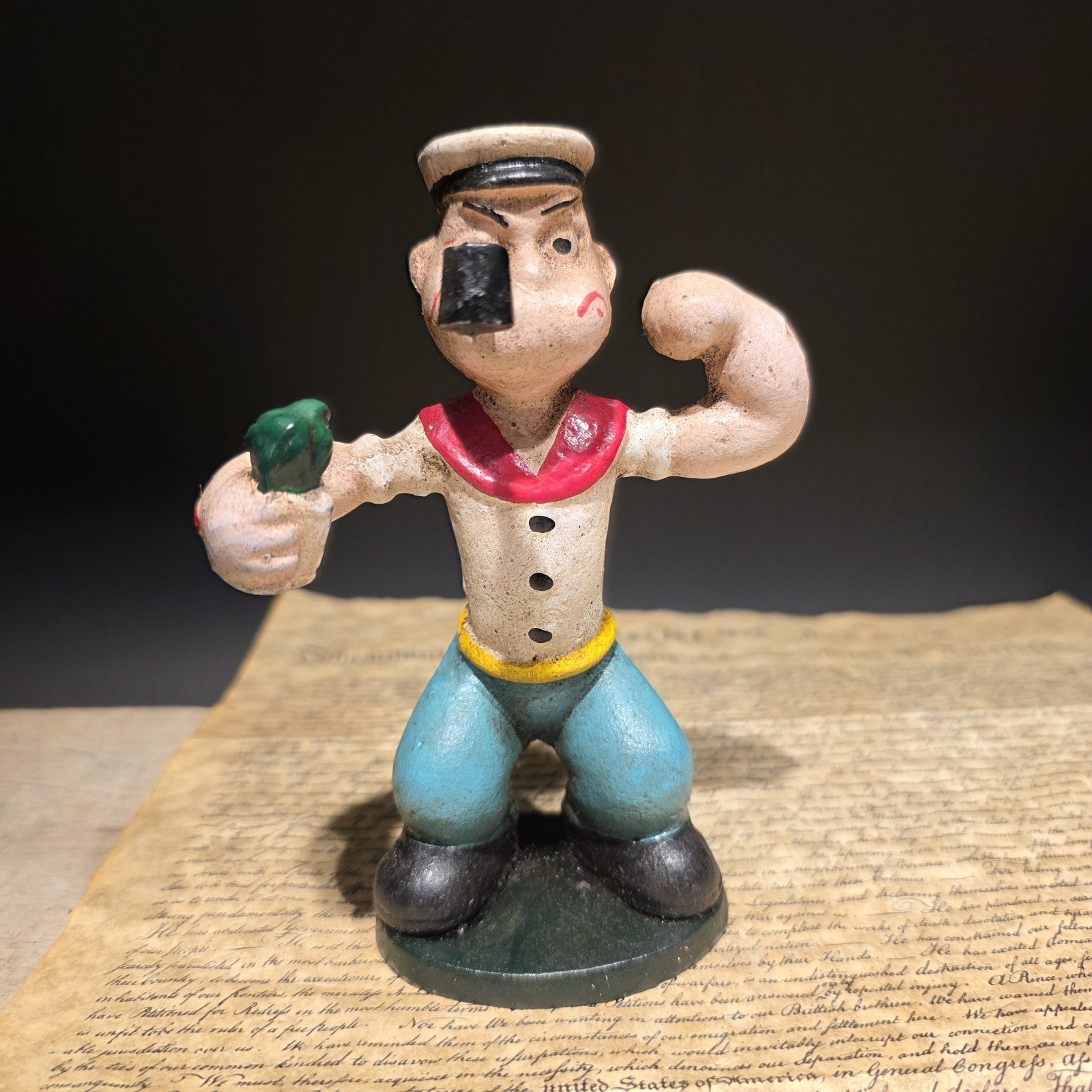 6" Antique Vintage Style Cast Iron Saylor Figurine