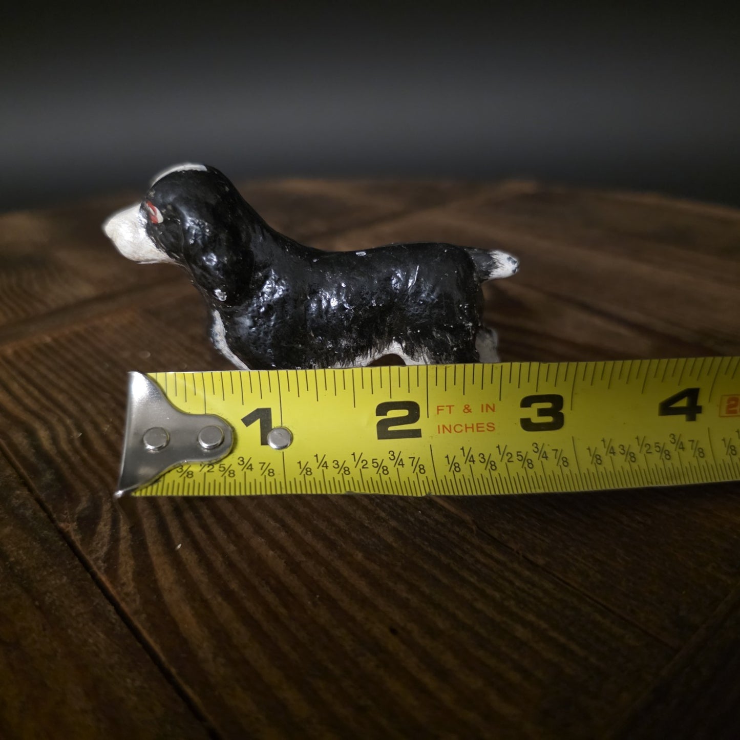 Vintage Antique Style Miniature Cast Iron King Charles Spaniel Dog Figurine Dog