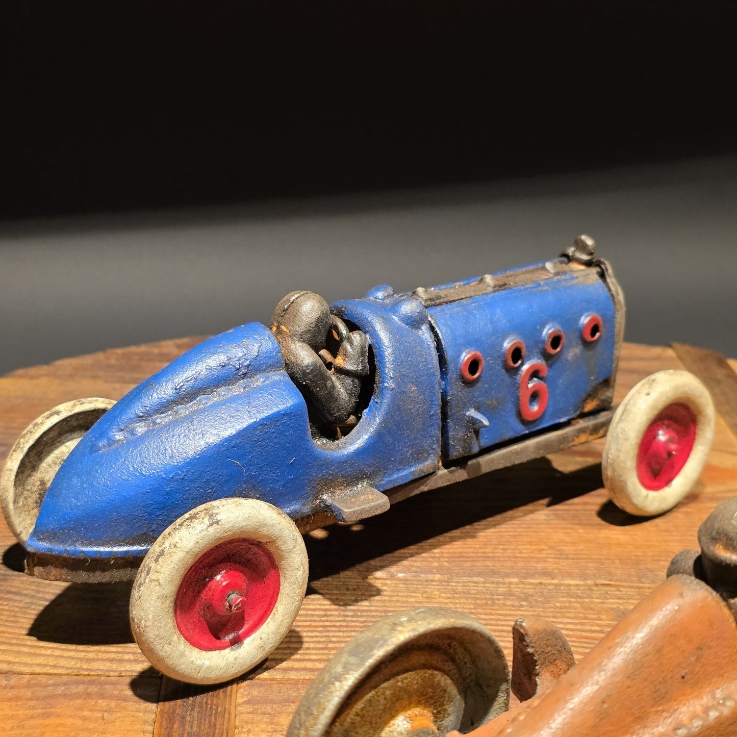 Cast Iron Race Car Toy Set – Vintage Style Open Wheel Racer Pair