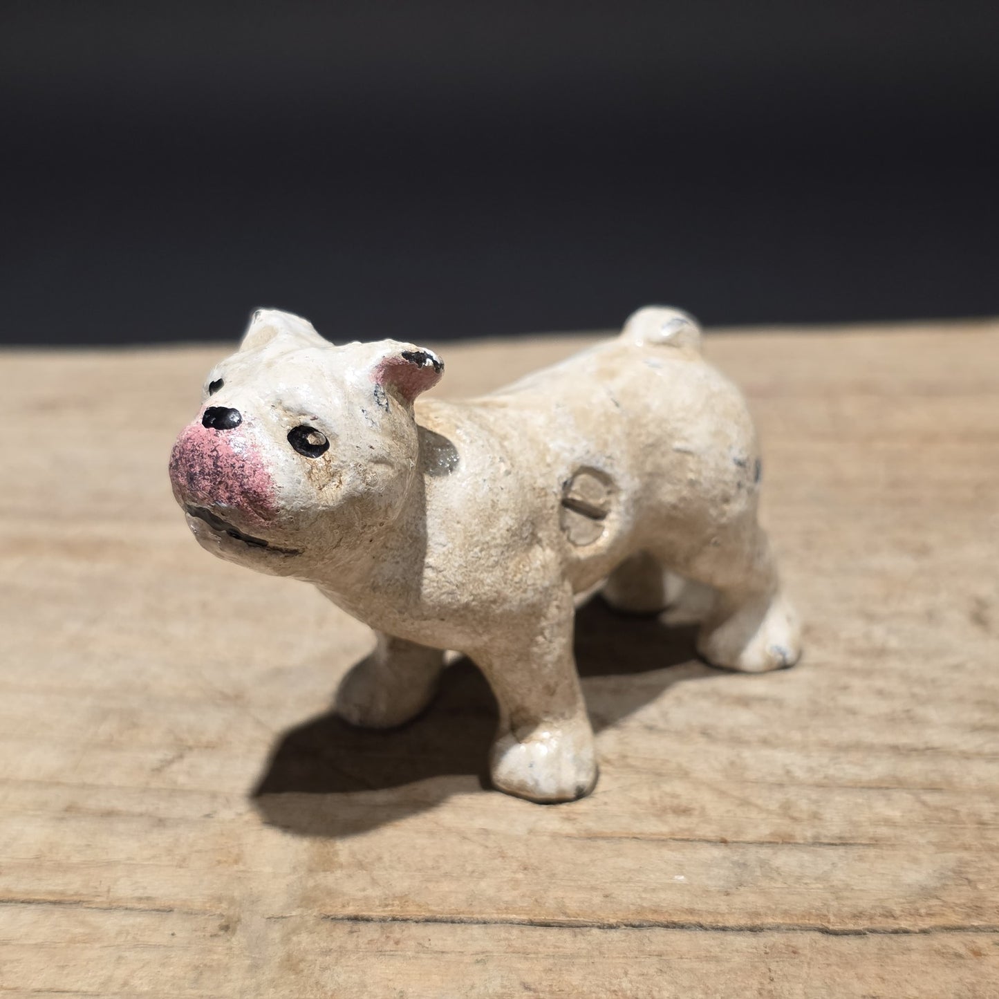 Cast Iron Bulldog Dog Figurine – Vintage Style Miniature Animal Figure