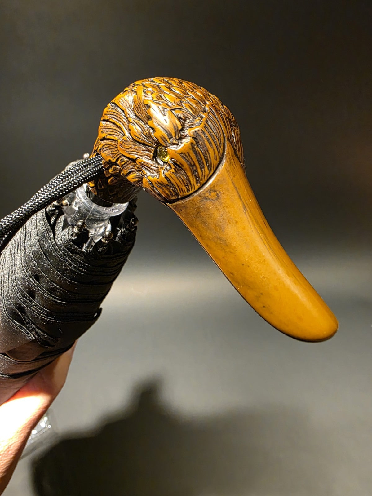 11 1/2" Antique Style Mallard Duck Handle Umbrella