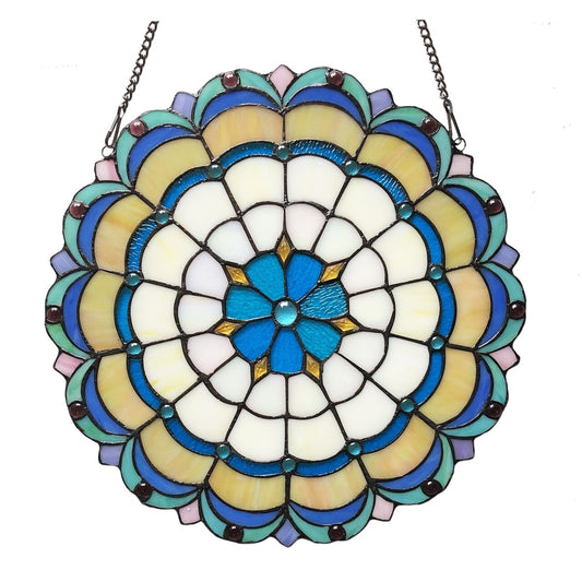 18" Stained Glass Window Hanging Panel Suncatcher