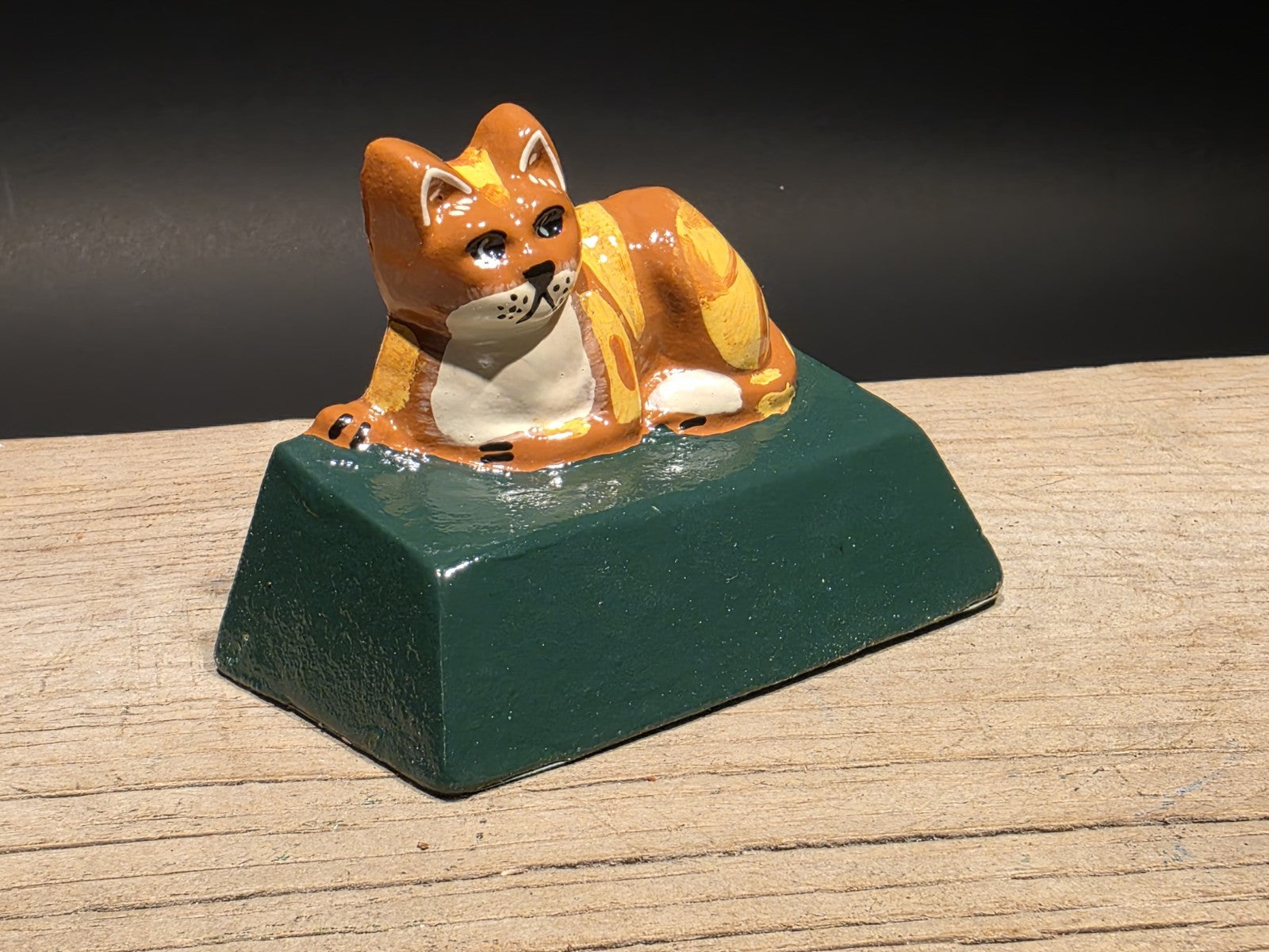 Antique Vintage Style Cast Iron Cat Door Stop Wedge
