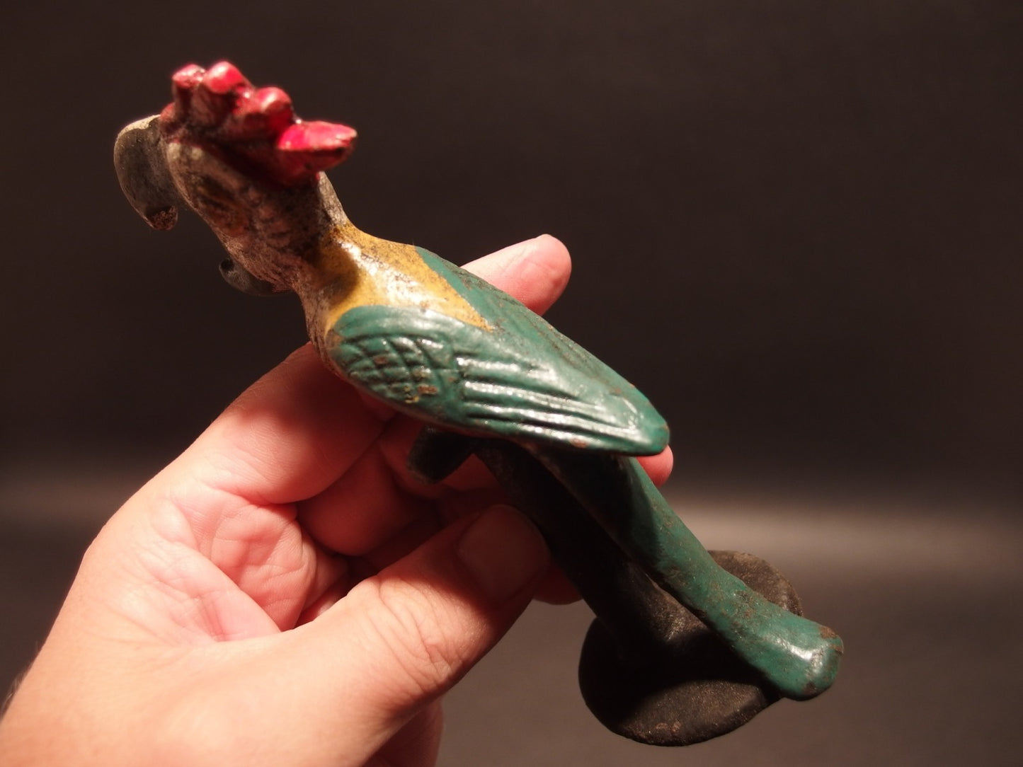 Antique Vintage Style Cast Iron Parrot Beer Bottle Opener bar tool