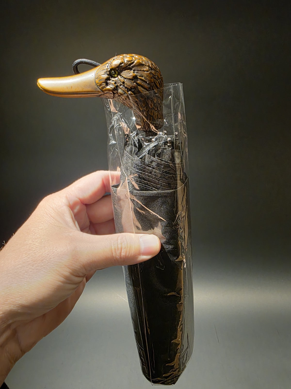 11 1/2" Antique Style Mallard Duck Handle Umbrella