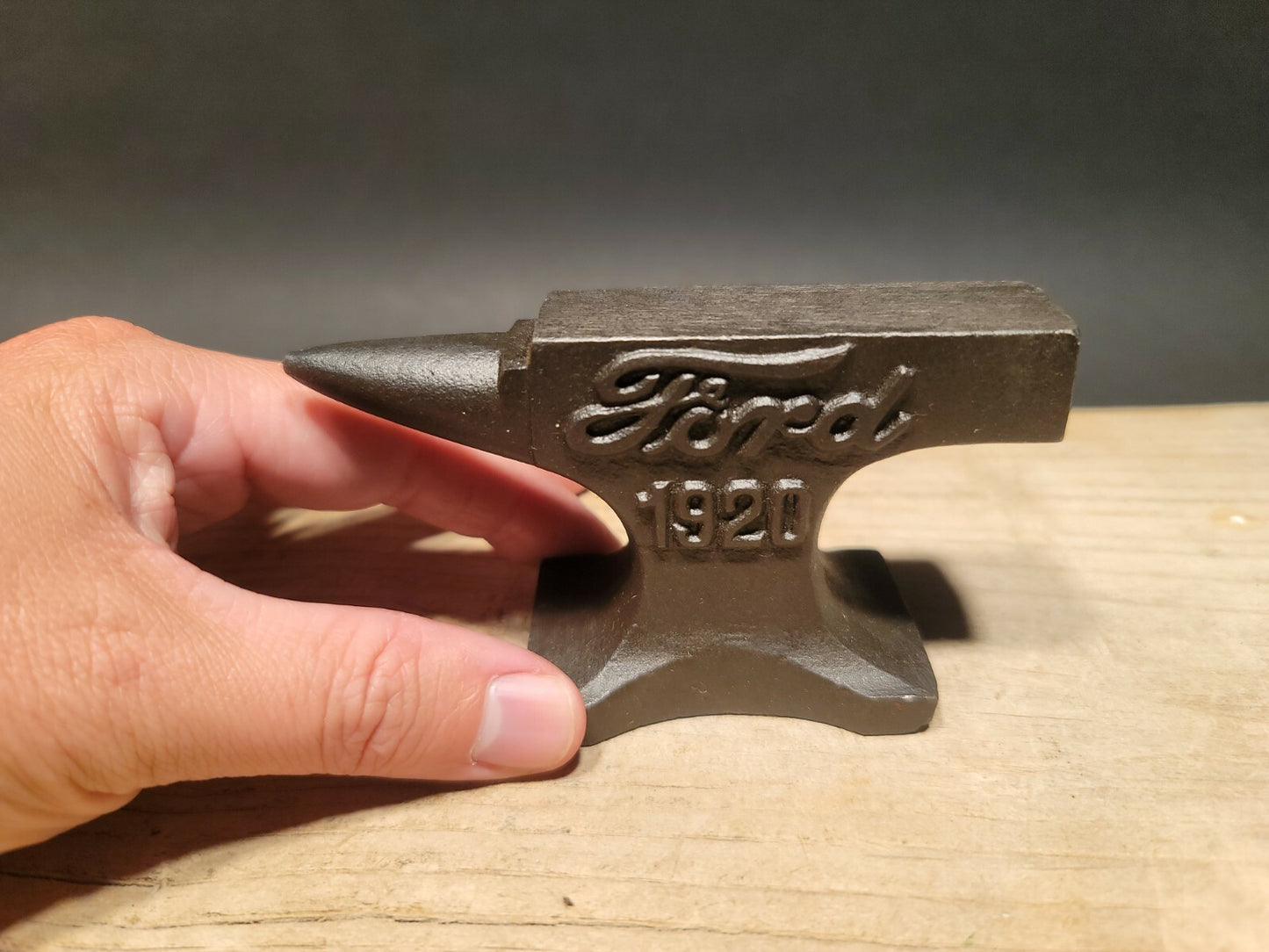 Vintage Antique Style Cast Iron Ford Miniature Anvil
