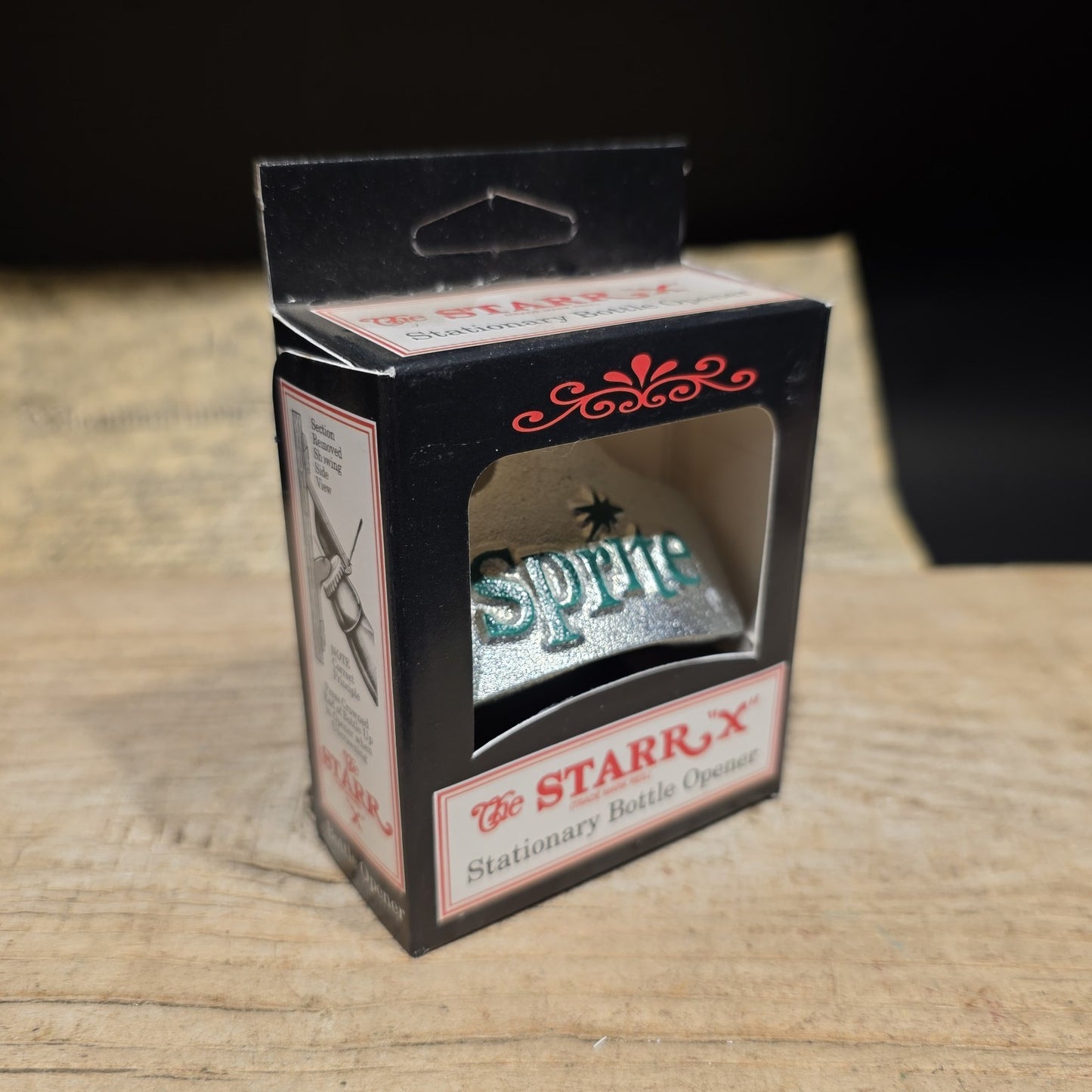 Sprite Starr X Bottle Opener in Box  2006 Coca-Cola Wall Mount